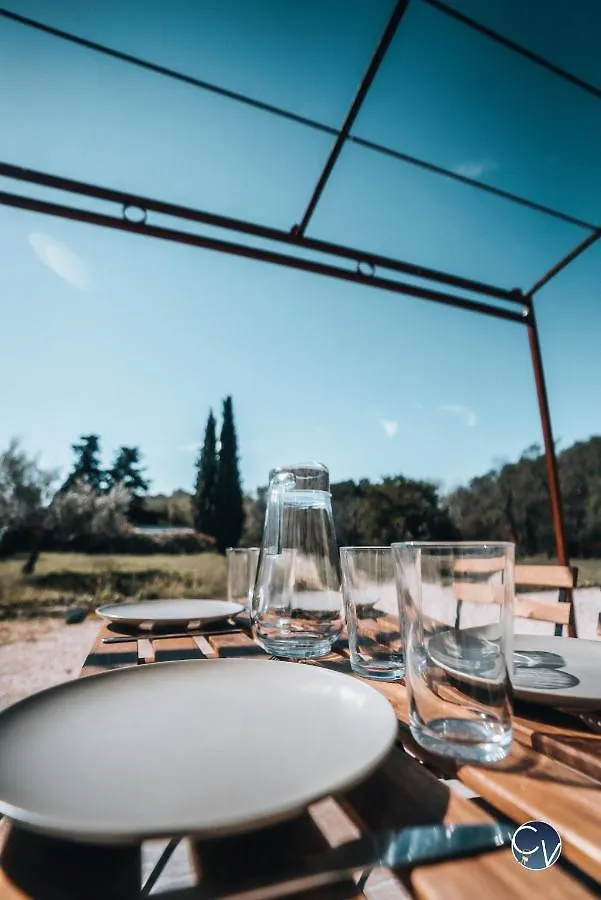 Villa Mas de Baume, mas provençal au calme avec piscine à Lapalud